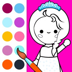 Teléfono colorear Princesas